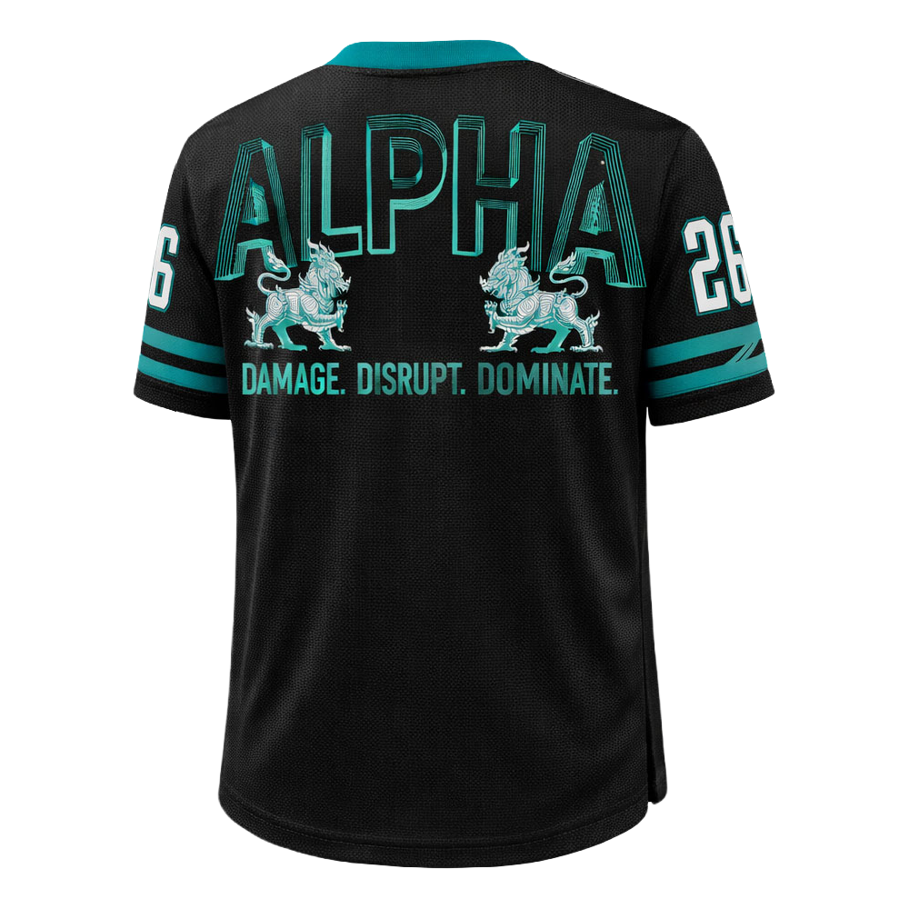 ALPHA SINGHA 001 MESH JERSEY - BLACK - PRESALE ALLOW UP TO 5 WEEKS