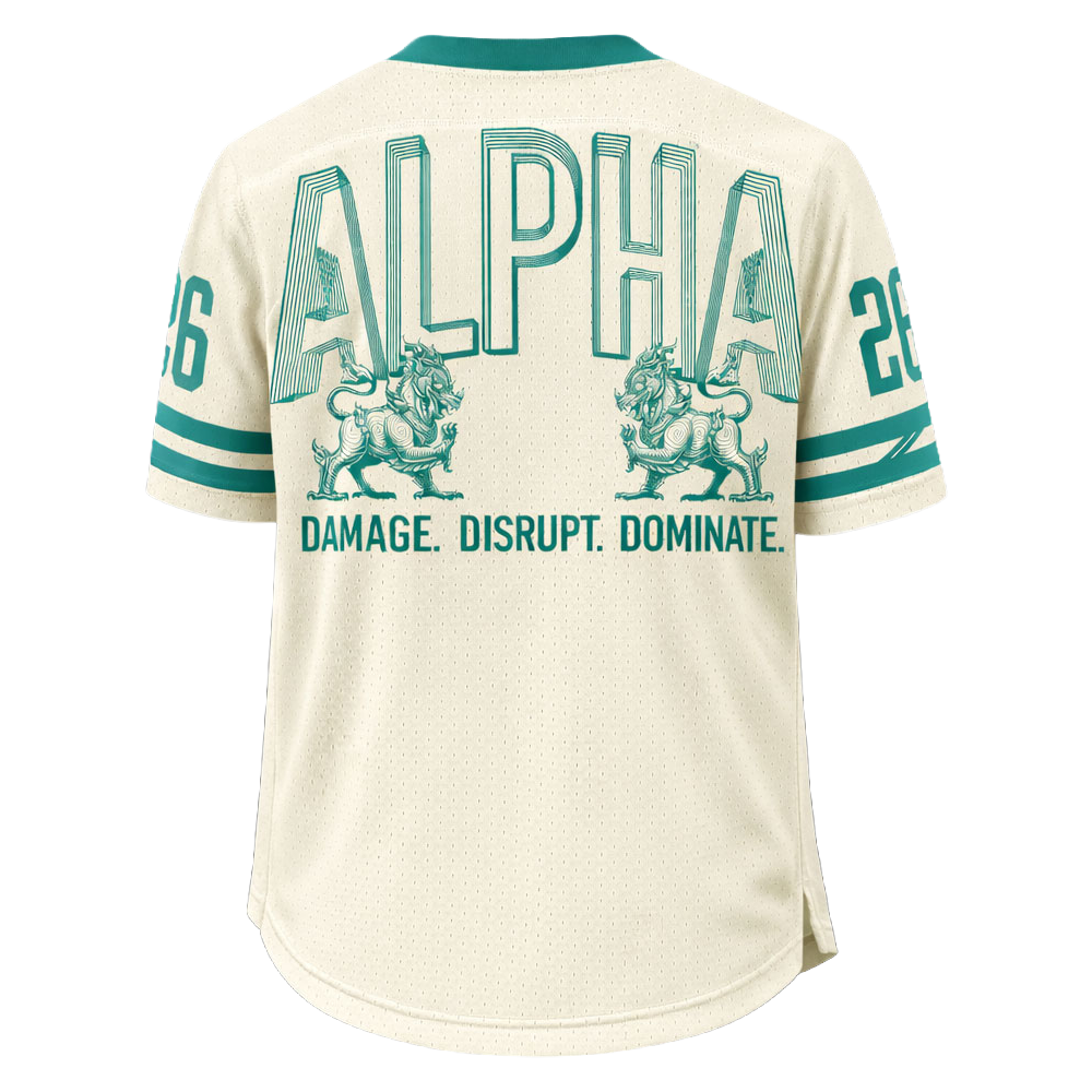 ALPHA SINGHA 001 MESH JERSEY - CREME