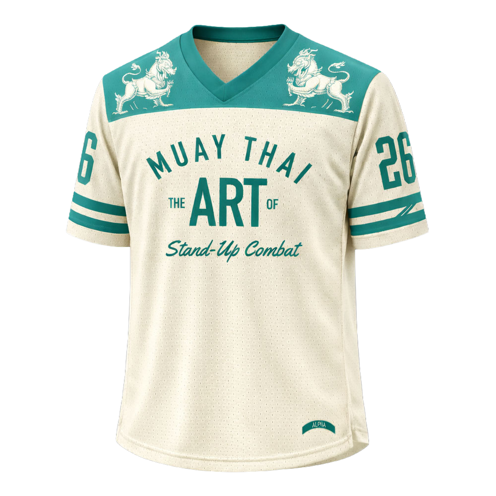 ALPHA SINGHA 001 MESH JERSEY - CREME