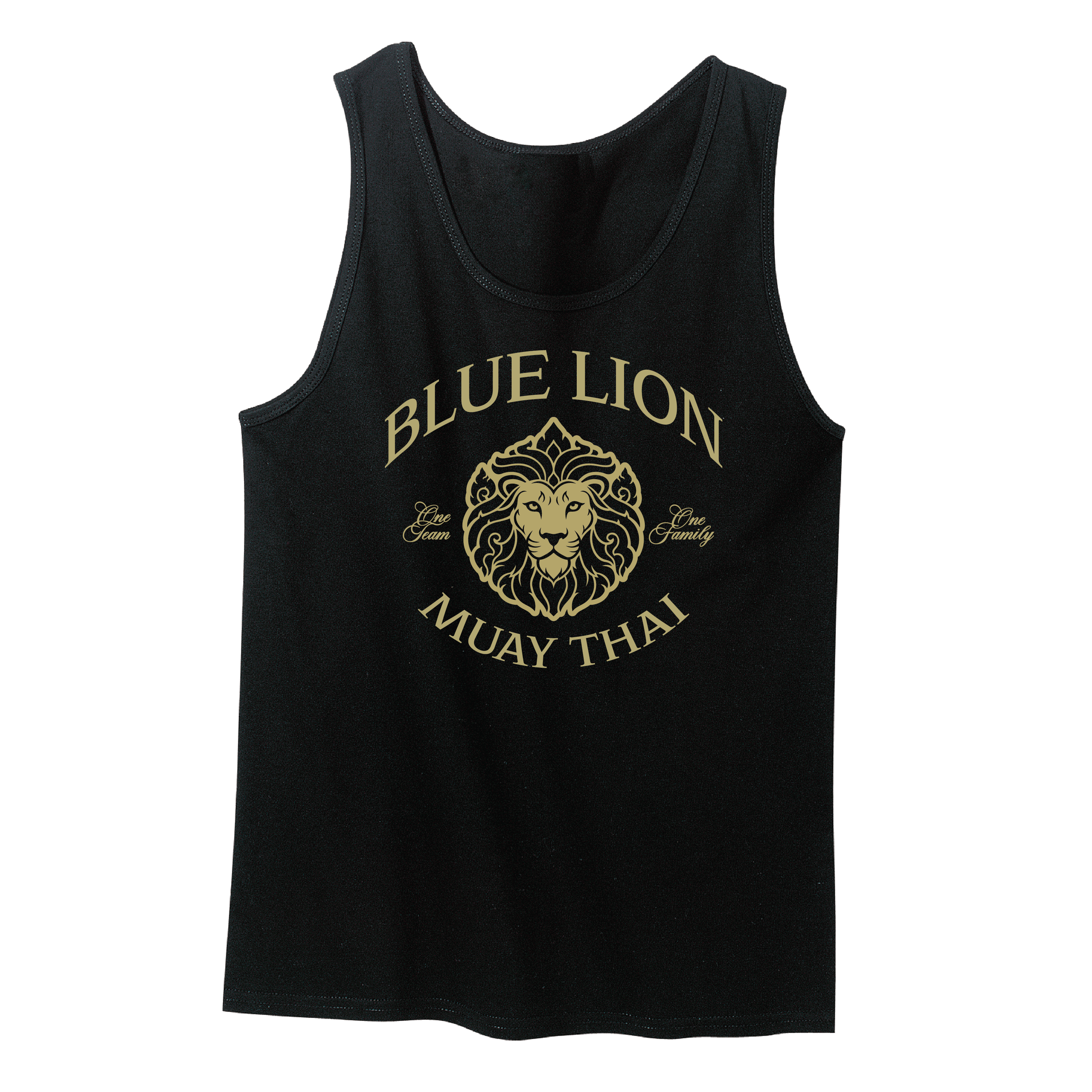 BLUE LION GYM TANK - GOLD