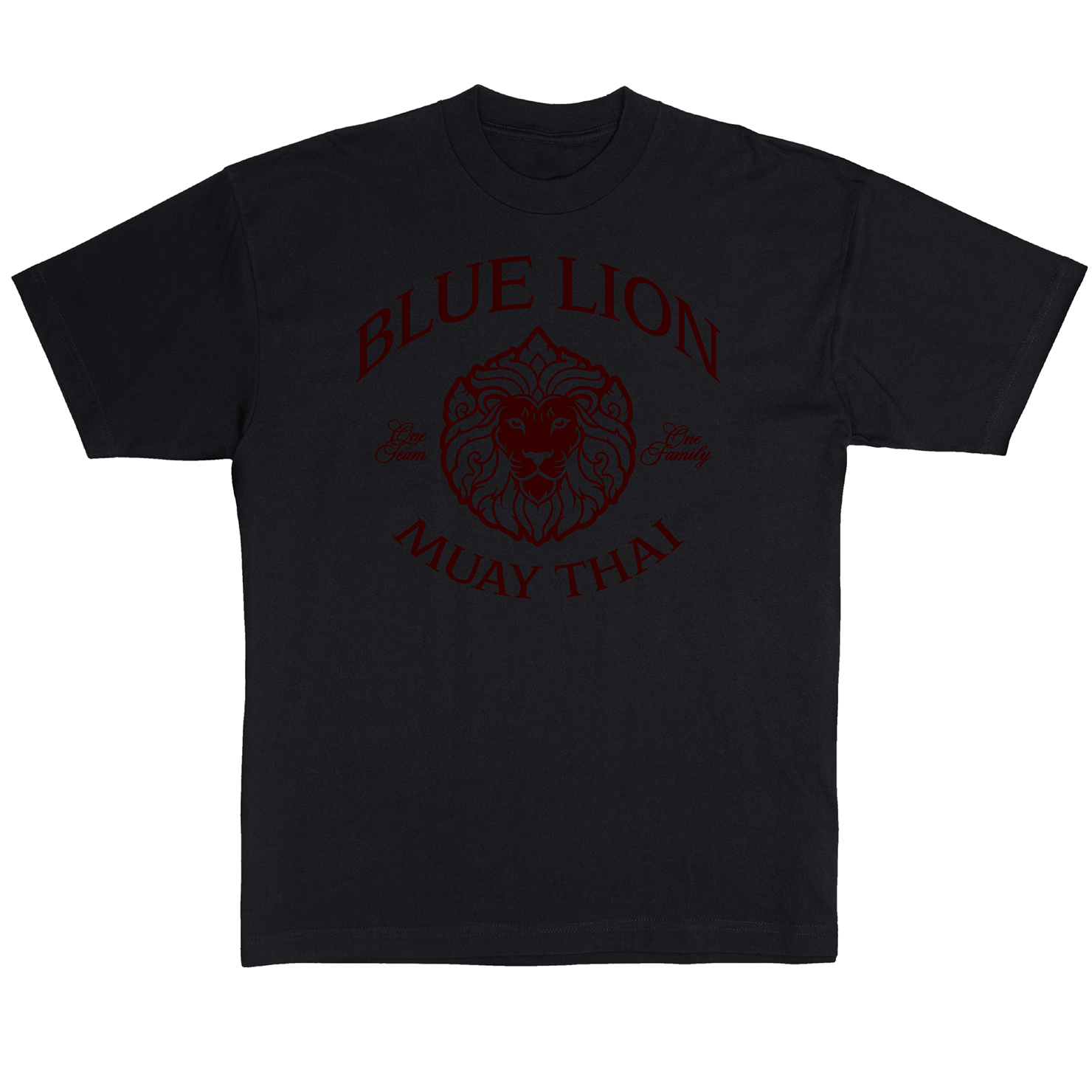 BLUE LION GYM TEE - MAROON