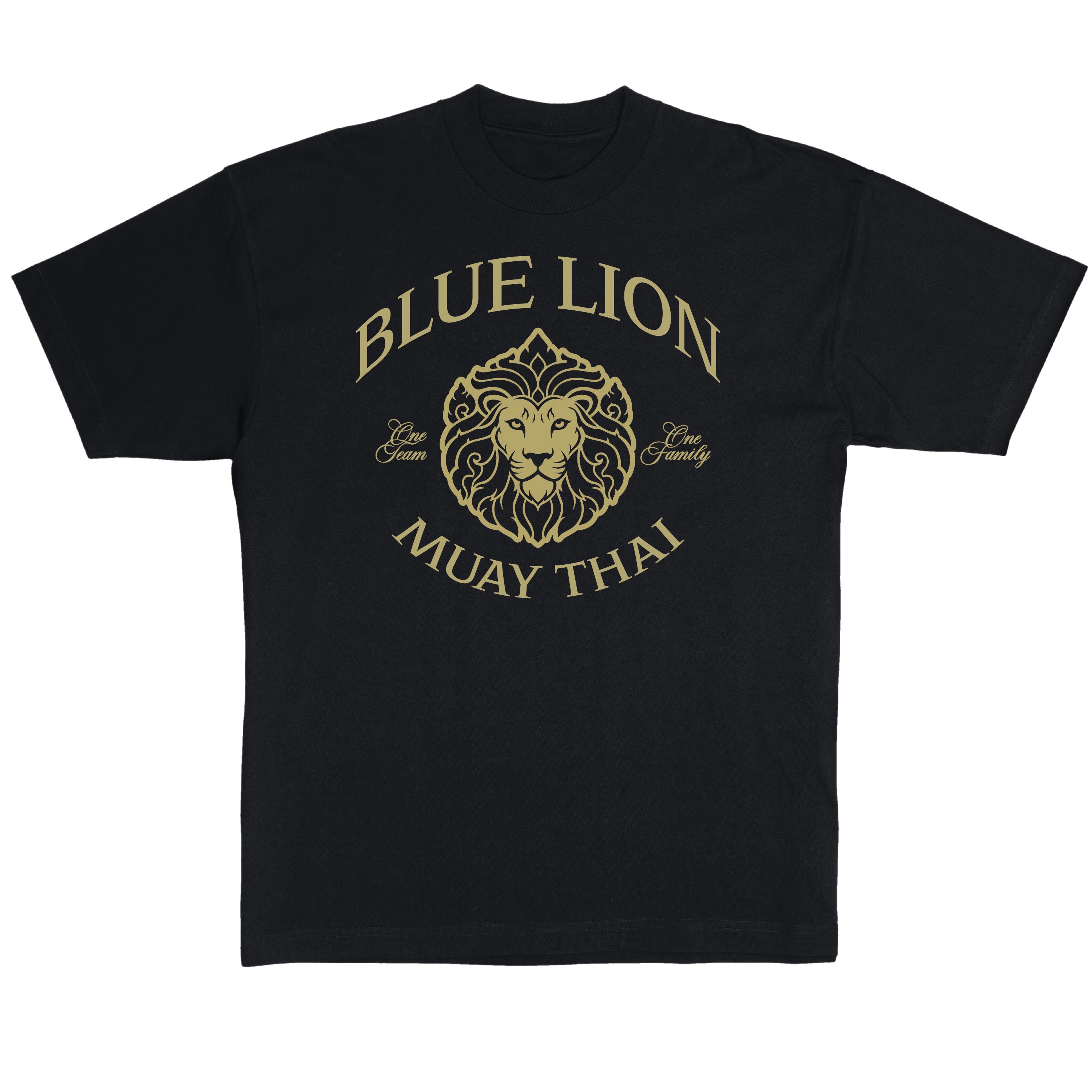 BLUE LION GYM TEE - GOLD