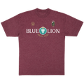 BLUE LION LOGO TEE - MAROON