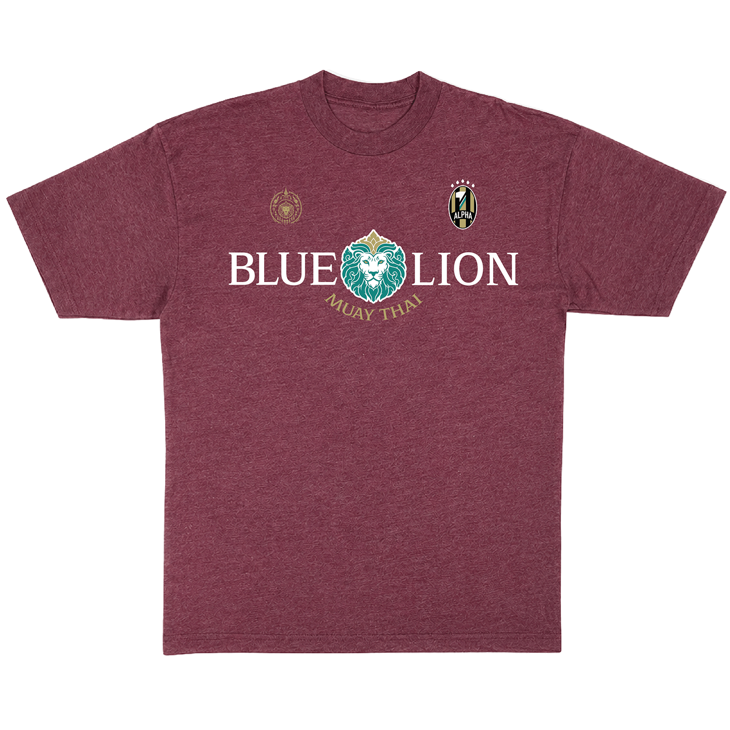 BLUE LION LOGO TEE - MAROON